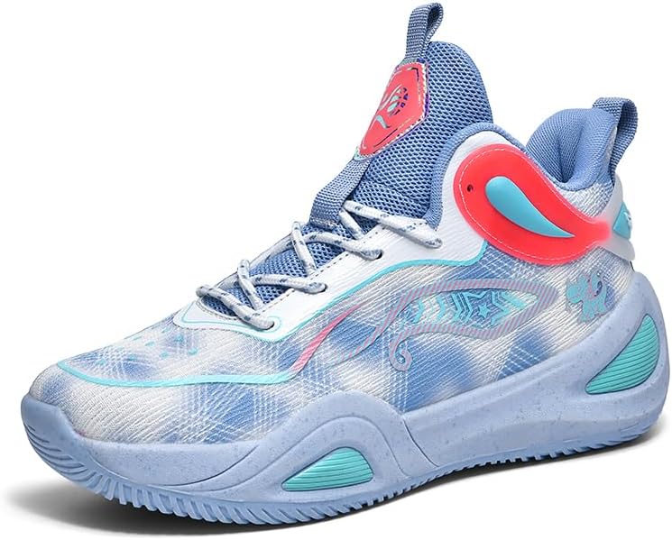 Women Mens Basketball Shoes Fashion Athletic Sneakers Unisex Outdoor Sport Shoes High Top Anti Slip and Wear-Resistant Basketball Shoes