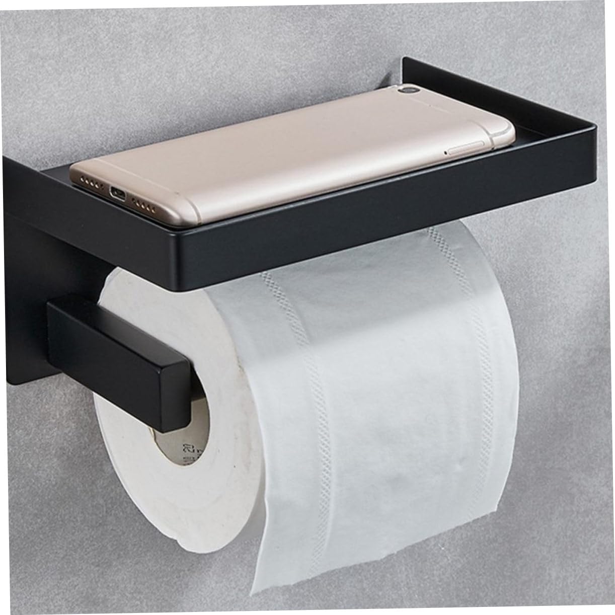 Operitacx Porta Rotolo Carta Igienica Da Muro Portarotolo Multifunzione Per Wc Contenitore Per Telefono Cellulare e Candele Aromaterapie Installazione e Hotel
