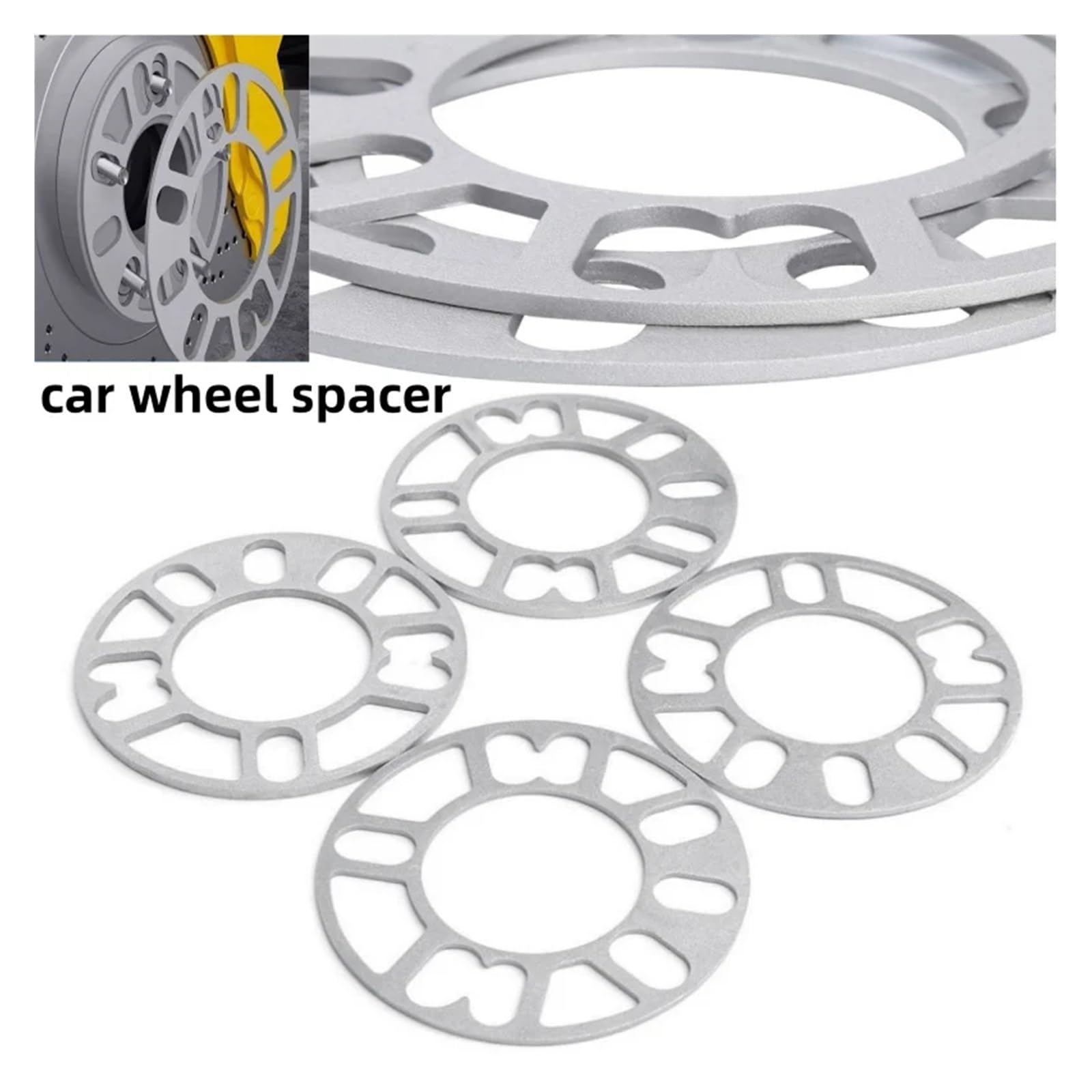 distanziali auto Distanziale per auto da 4 pezzi 3/5/6/8/10 mm | Materiale lega di alluminio 4 pezzi 3/5/6/8/10mm(10mm)