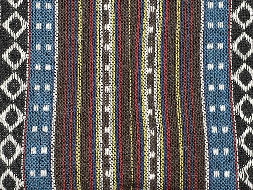 Image of Woven Hippie Crossbody - Hobo Sling Shoulder Bag - Thai Cotton Boho Messenger Purse - Medium
