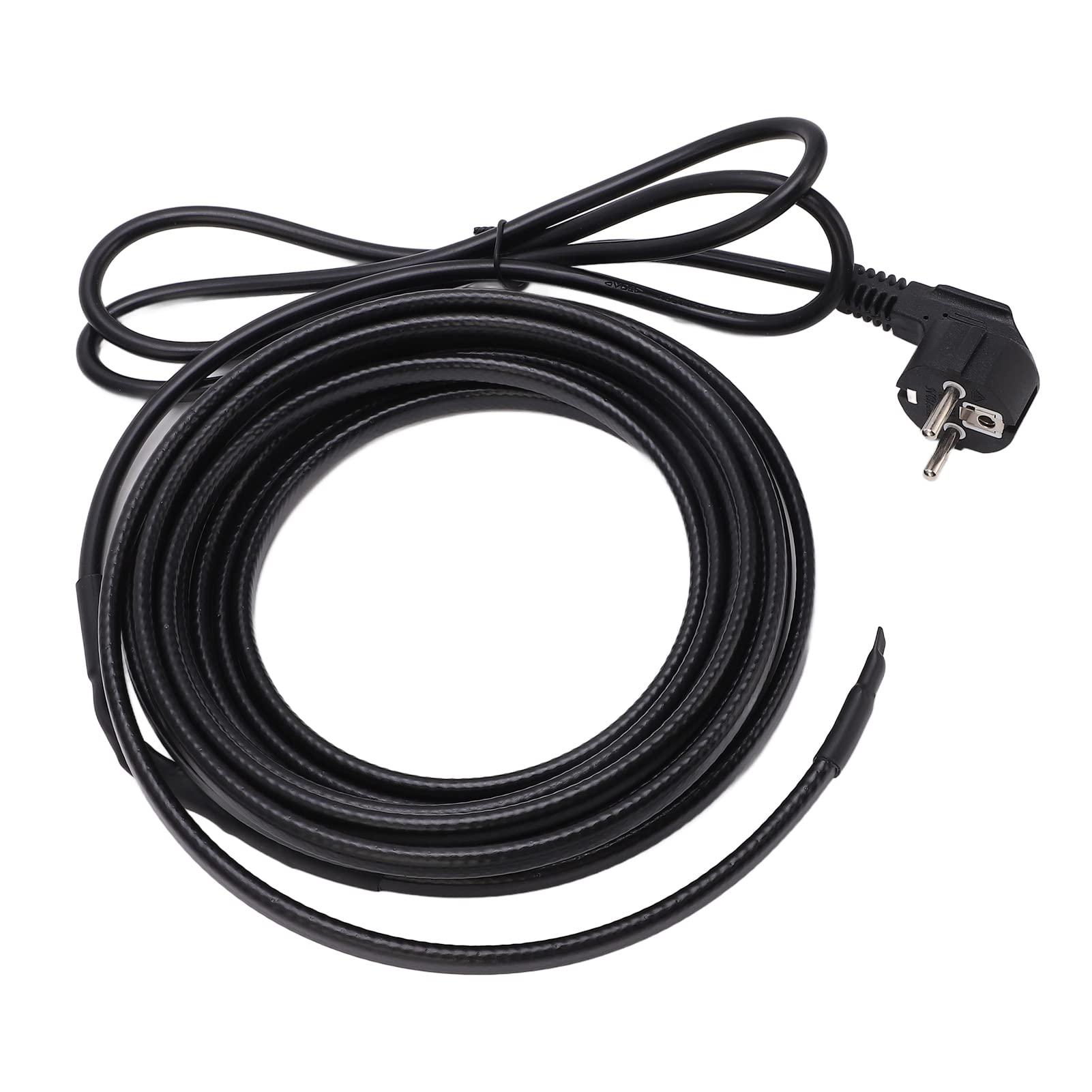 KIMISS Cable Calefactor de Tuberías de Alta Resistencia con Enchufe, Cinta Térmica Autorregulable de 5 Metros, Ideal para Protección de Tuberías en Invierno (Enchufe europeo 220V)