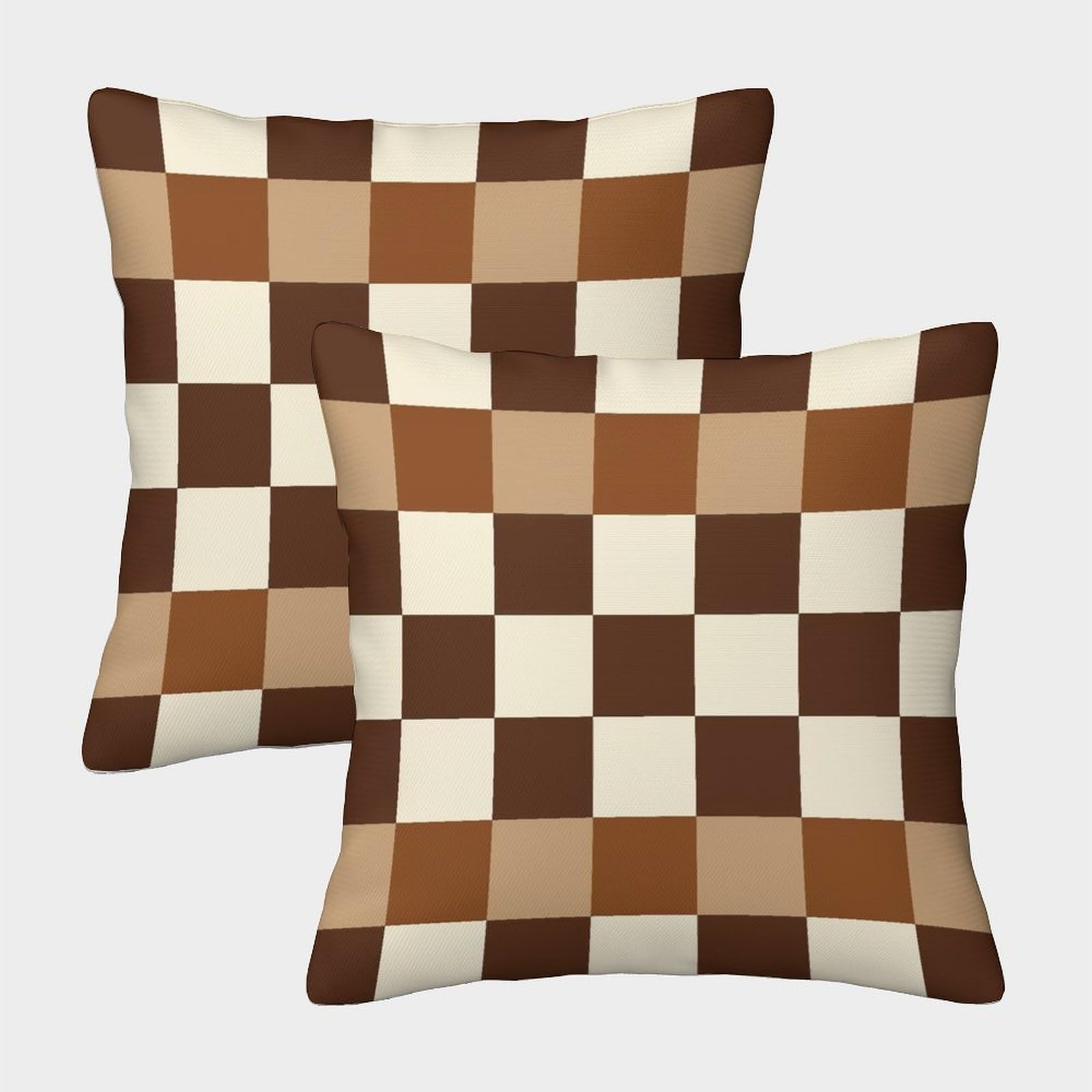 TNFHSOFT Geometry Cushion Cover Set of 2 Decorative Machine Washable Pillowcases Square Pillow Cases with Invisible Zipper Cushion Covers for Sofa Couch Home Bedroom Throw Pillow Case 45x45cm