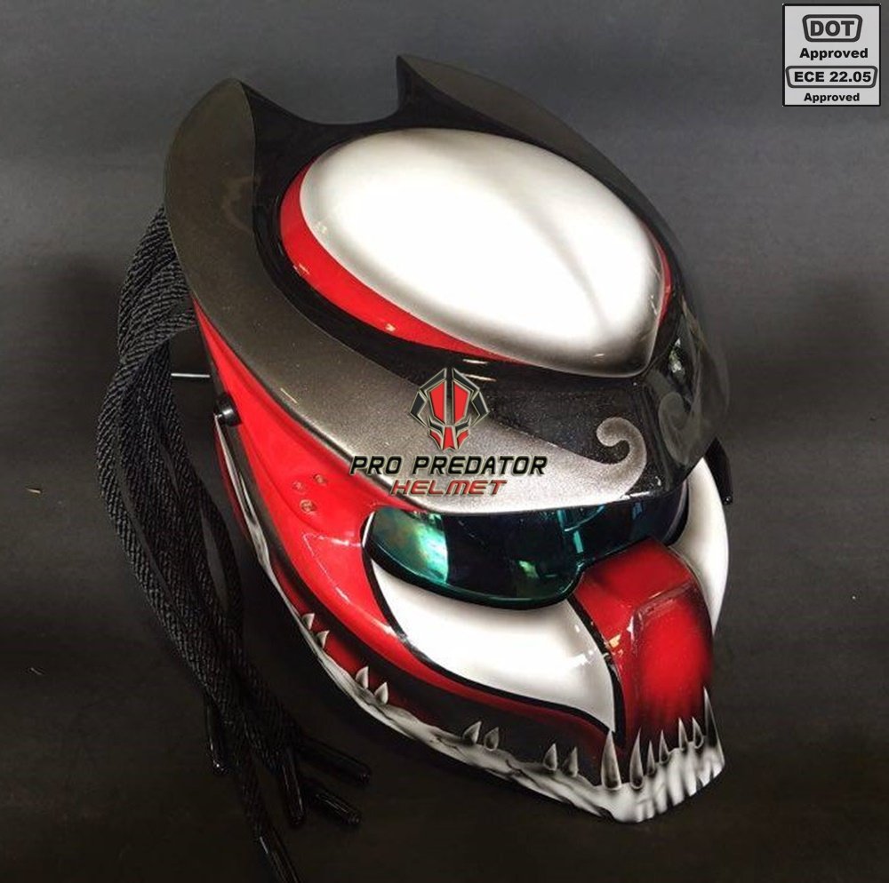 Pro Predator Motorcycle Dot Approved Helmet Hd Style Include Tri |  Desertcart BAHRAIN
