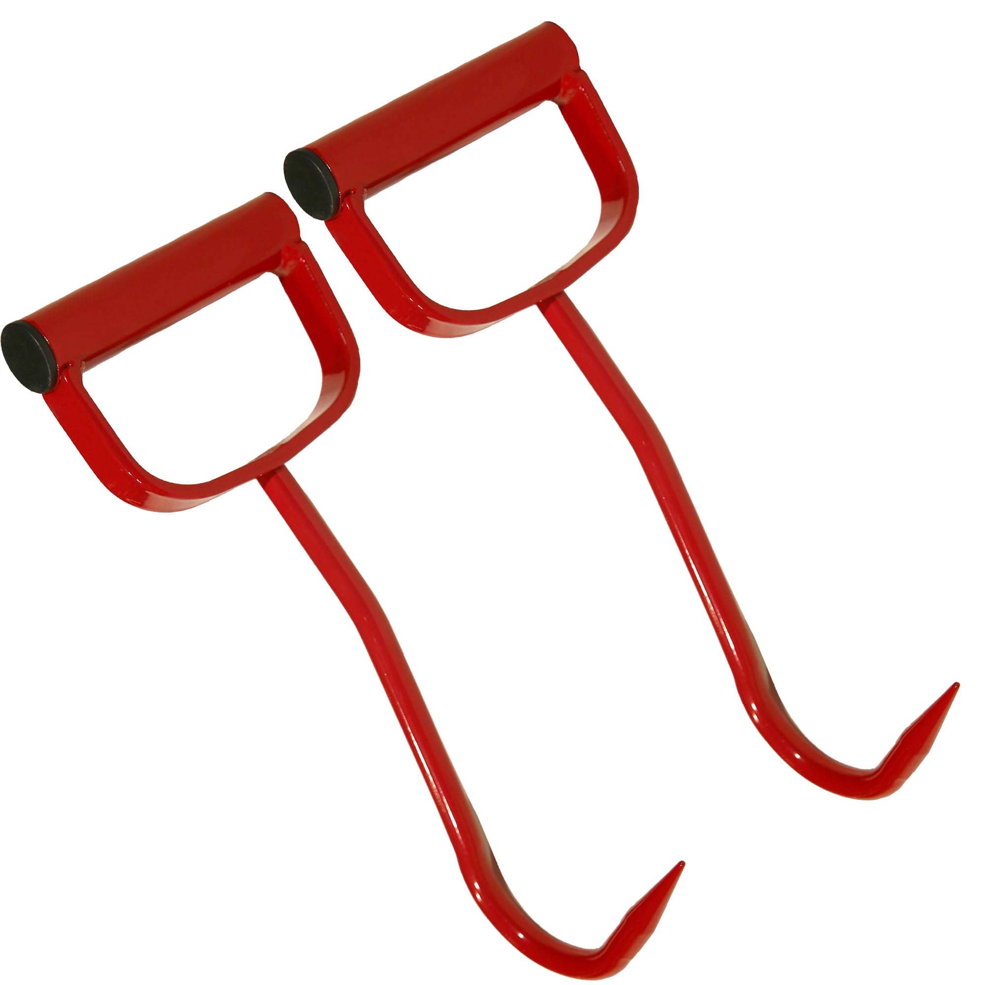 Ganchos de heno rojos de 11 pulgadas 47010500 – Herramienta de movimiento de pacas resistente para caballos, alimentación de ganado, diseño de acero duradero resistente al óxido con agarre