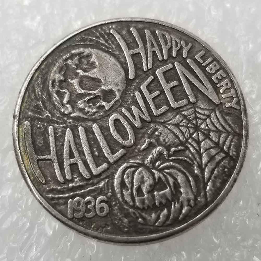 DDTing Morgan US Dollar Coins - 1936 Five cents Old Hobo Nickel Coin -Old Coin Collecting-US Dollar USA Old Morgan Dollar -plated US Coins goodService