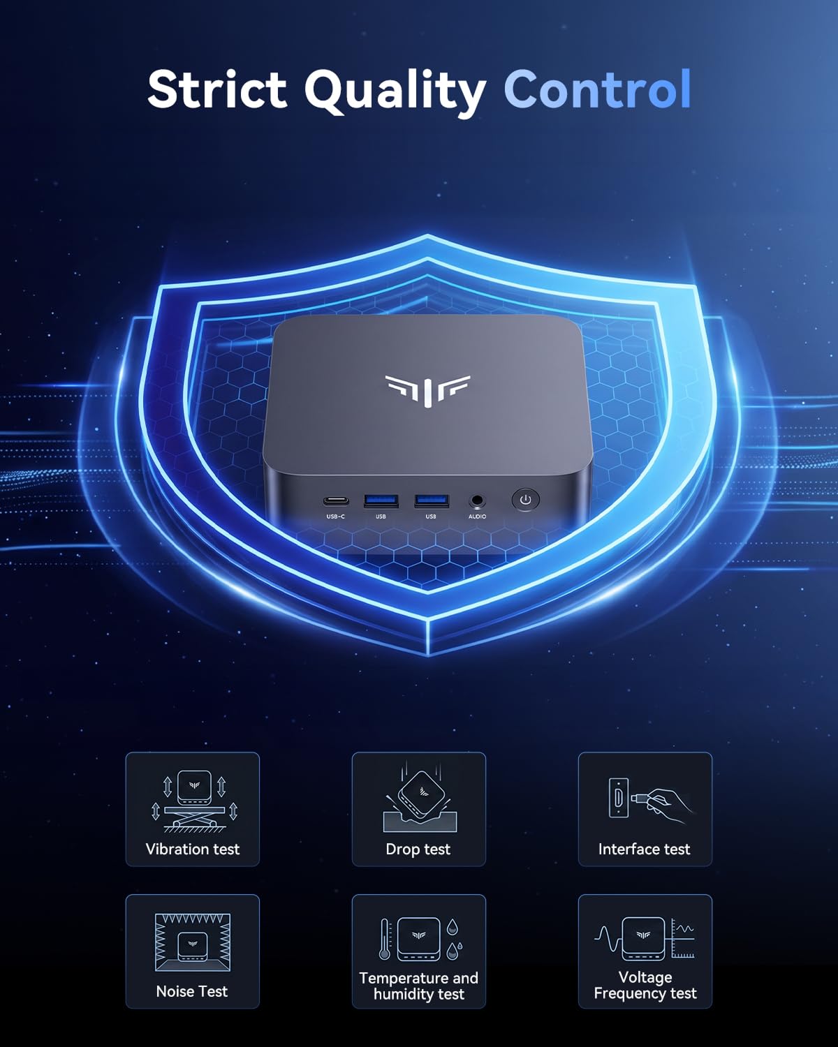 NiPoGi P3 Mini PC W-11 Pro, Ιntel Core i5-12500H, 12C/ 16T, bis zu 4,50 GHz | 16GB RAM 512GB M.2 NVMe SSD Mini Desktop Computer für Business/Büro/Schule, WiFi 6, Ιntel Iris Xe-Grafik, 4K Triple Display.