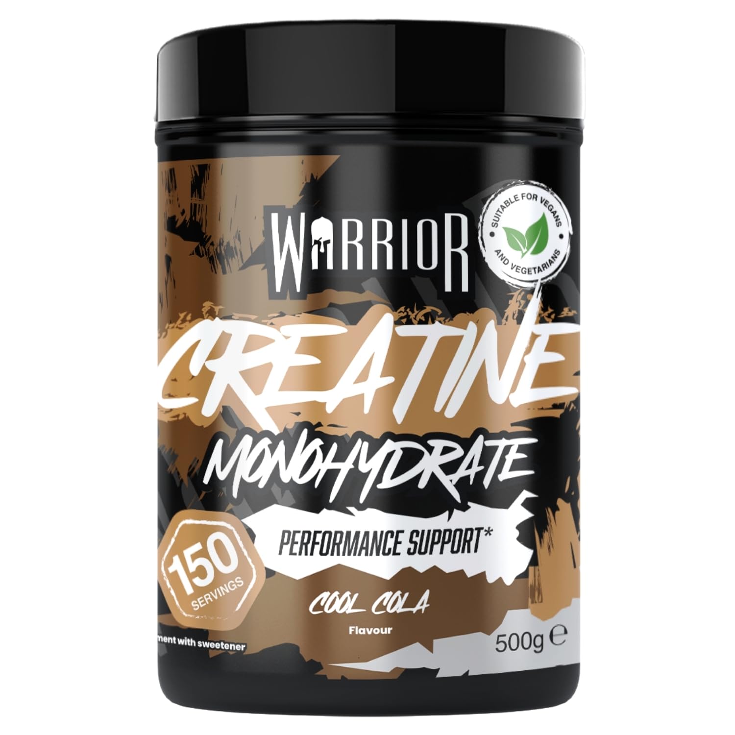 Warrior Creatina Monoidrata Polvere 500 g, Vegana – Cola Fresca