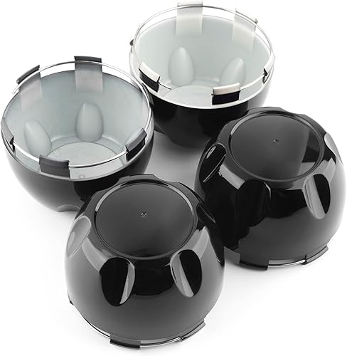 Miniatura 9 de 4 tapas centrales de rueda de 3.976 in (3.98 pulgadas) para Helo Maxx de repuesto de 6 llantas 789K101 X1834147-9SF (cromo, interior de 3.86