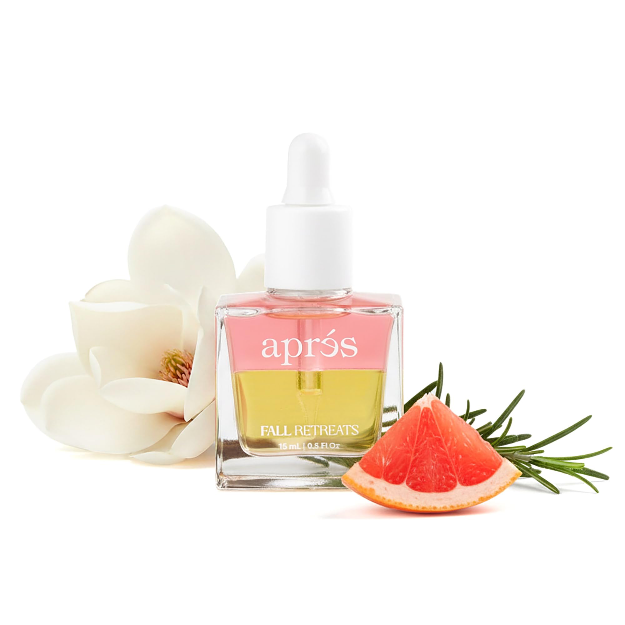 Apres Light & Shadow Cuticle Serum, Nourishing Blend of Almond and Jojoba Oil, Vitamin B and Turmeric, Cuticle Repair Oil 15 mL (15 ml, Fall Retreats (Grapefruit, Rosemary, and Magnolia))