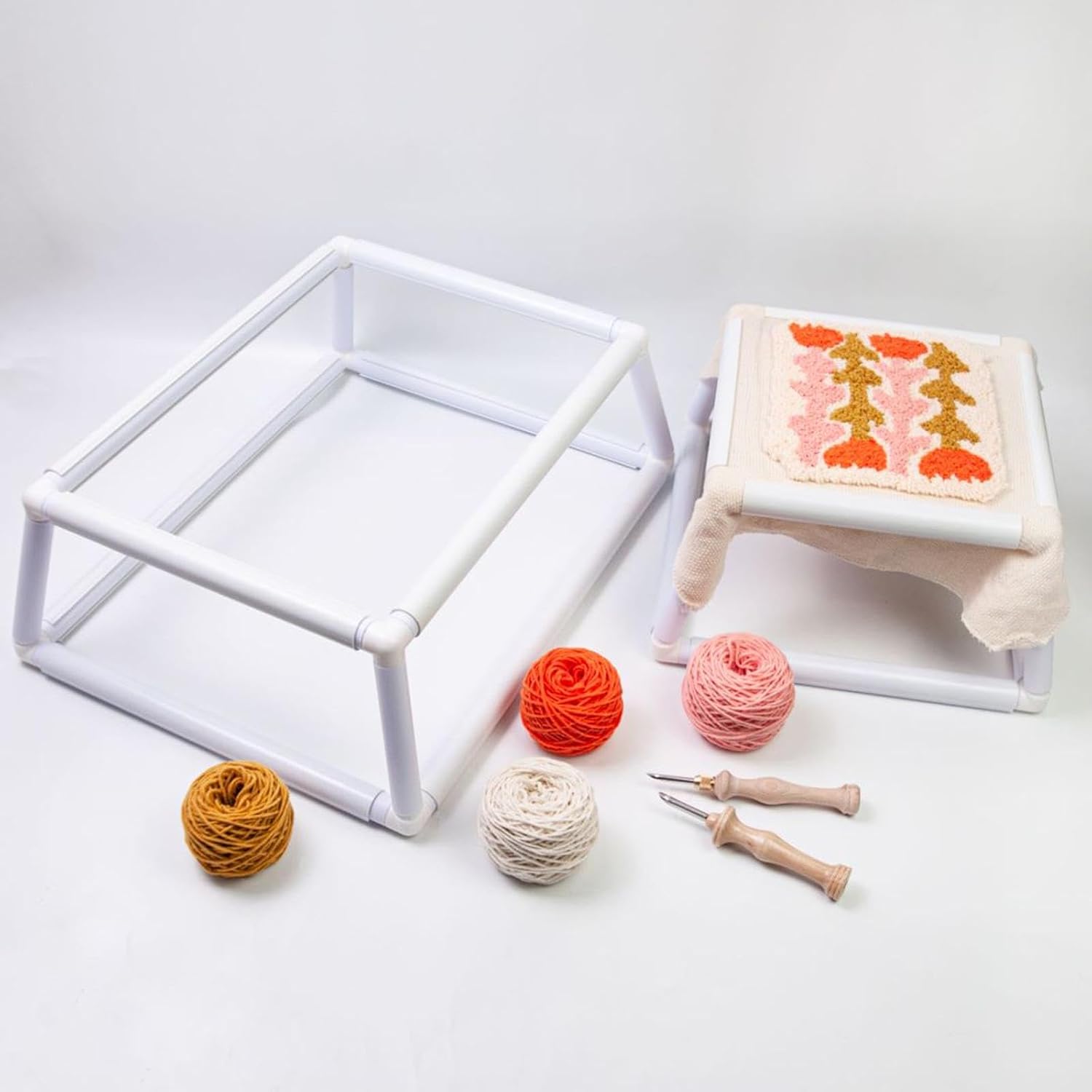 Embroidery Frame Lap Stand 30x40cm (12x16 inch) - Universal Quilt Frame for , Punch Needle & Sewing Projects