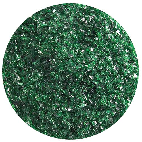 5 Oz Kelly Green Transparent Medium Frit - 90 Coe