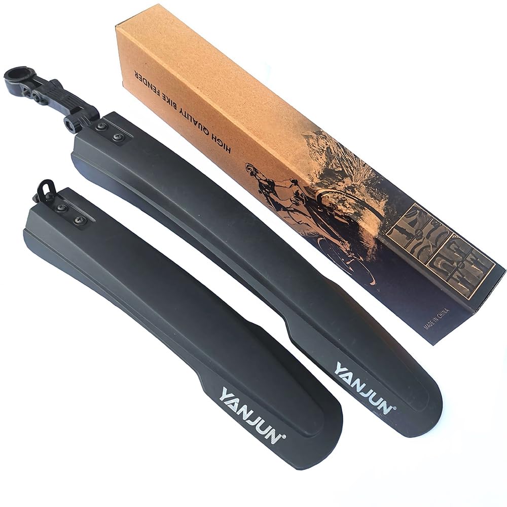 Bike Mudguard Set, Bike Fender for 24-29" bikes, Quick Release Bicycle Fenders, Front and Rear Mud Guard Fenders for MTB, Road Bike, Against Splashing Water and Dust (C-0288)