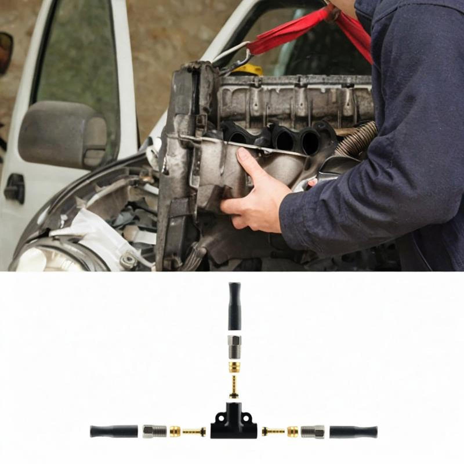 Kit Frein Hydraulique Pour Tricycle – Raccord En T, Câble De Remorque Et Connecteur D'huile, Tout En Alu