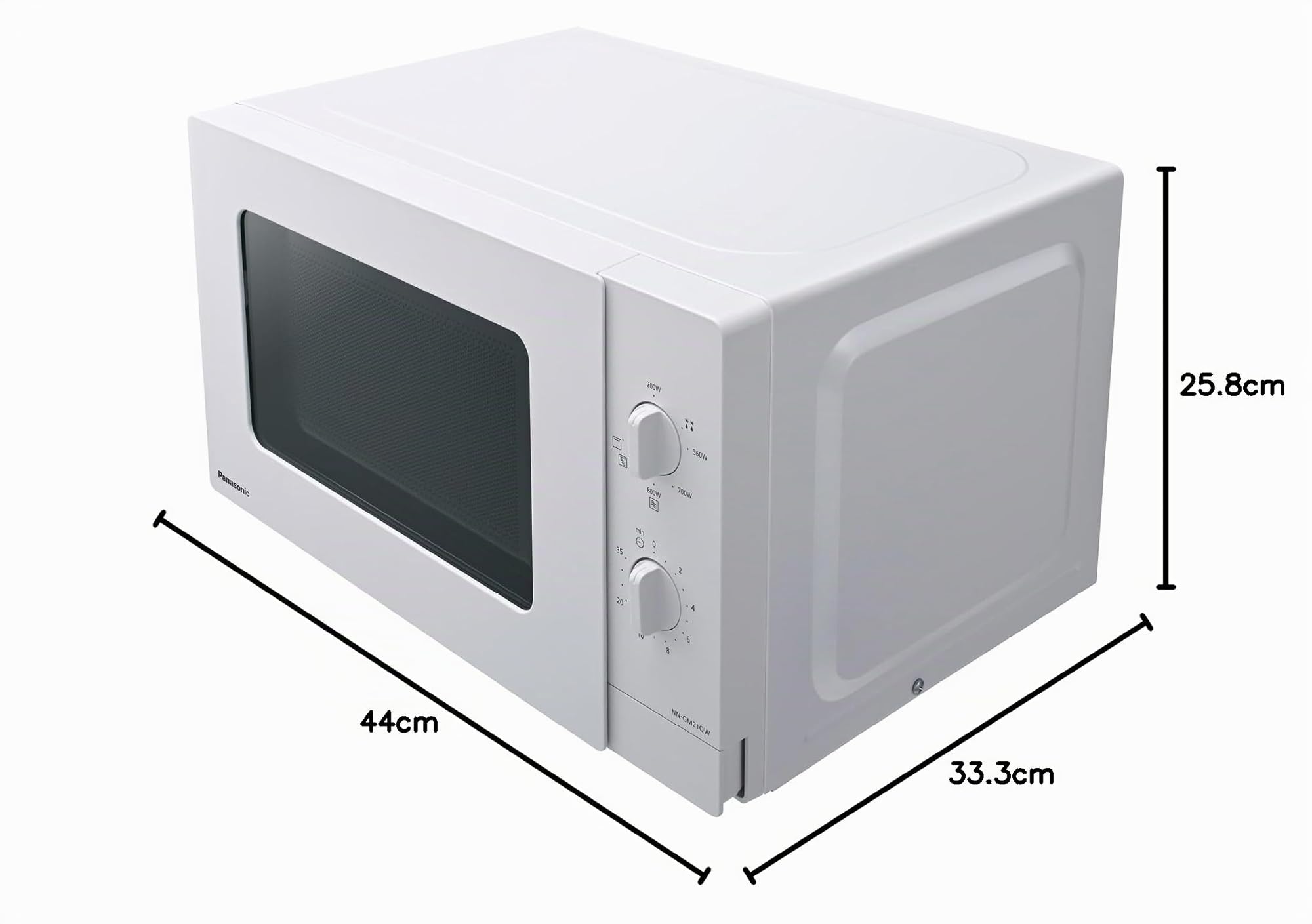 Panasonic NN-Gm21qwepg Ws Mikrowelle 20l Grill Drehteller (nN-Gm21qwepg)