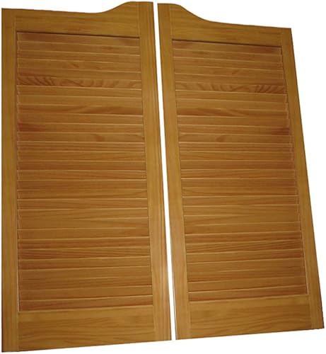 pre-stained (listo para instalar) Cafe puertas louvered pre-fit para 30" acabado apertura (24, 32y 36" tamaños disponible también) prolamen