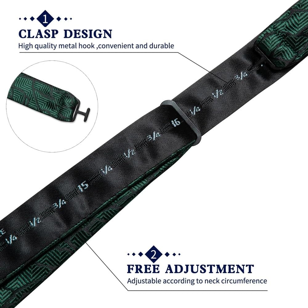 GSDFVIYT パーティー蝶ネクタイ花婿の結婚式セルフネクタイ蝶ネクタイ男性アクセサリーポケットスクエアカフスセット