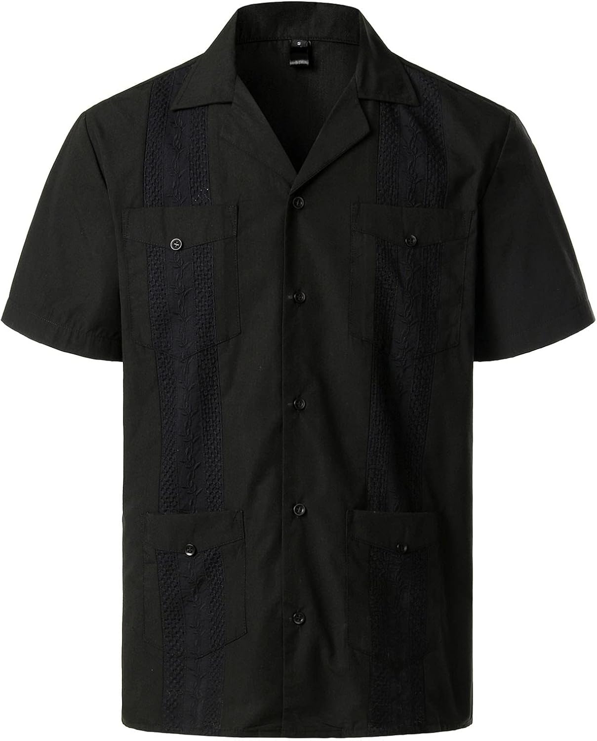 Ymosrh Men's Hawaiian Shirts Short Sleeve Cuban Collar Casual Button Down Beach Shirts with Pocket Short Shirts, M-4XL