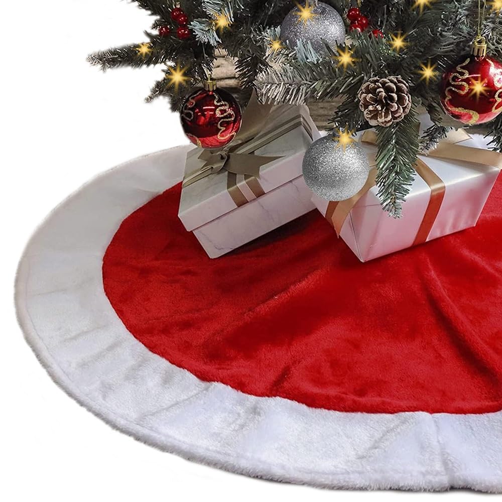 Huucozn Collare per Albero di Natale Gonna per Albero di Natale