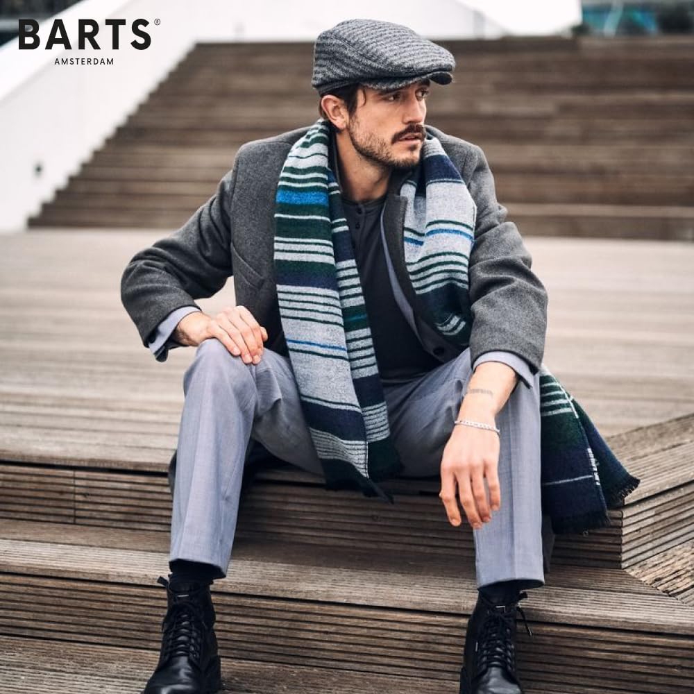 Barts Gorra Melange Jamaica Hombre - de Lino Gorro Ivy algodón con Visera, Forro, Forro Verano Primavera/Verano