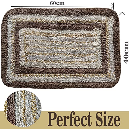 Image of Door Mats for Home | Door Mats for Home Entrance | Door Mat for Bathroom| Soft & Super Absorbent Mats for Shower | Washable, Non-Slip & Quick-Drying Mats (Pack of 2) (Multicolor 7)