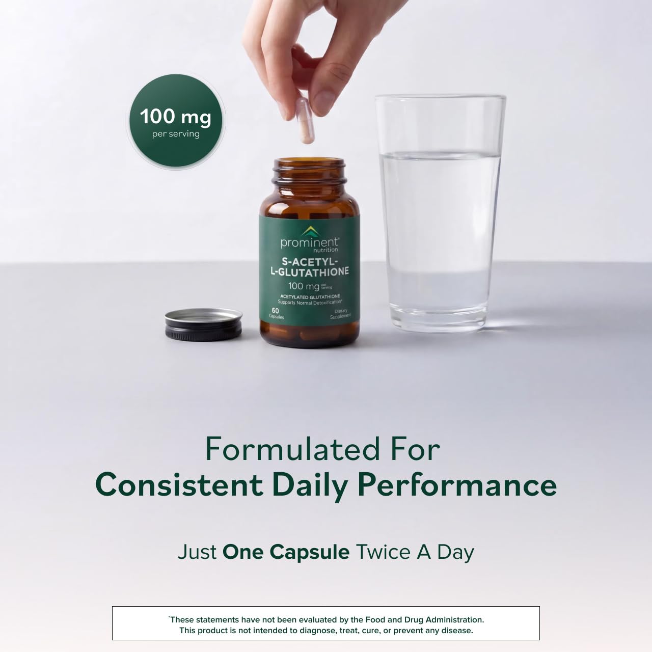 can i take glutathione twice a day Prominent Nutrition S-Acetyl L-Glutathione Supplement - Clinically Researched Emothion Acetylated for Normal Liver Detoxification Support & Optimal Antioxidant Effect, Vegan Glutathione: Benefits and Supplements