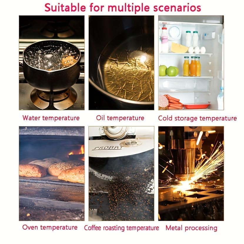 Miniatura 7 de Termómetro infrarrojo, medidor de temperatura láser digital de -37 F  1022 F (-25.6 F  1,022.0 F) pistola de temperatura IR (no para humanos) Ideal