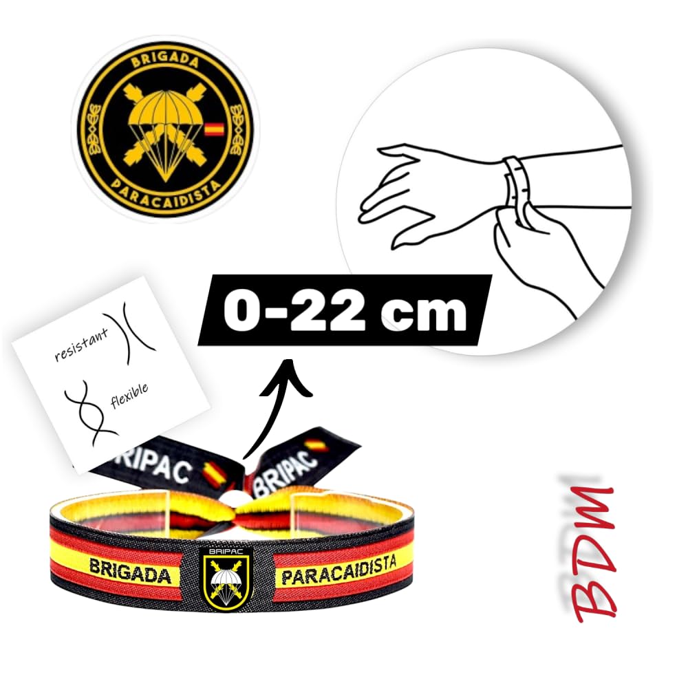 BDM Bracciale da Paracadutismo, paracadutista Militare Spagnolo, Accessori per Paracadute, Caduta Libera di Sopravvivenza