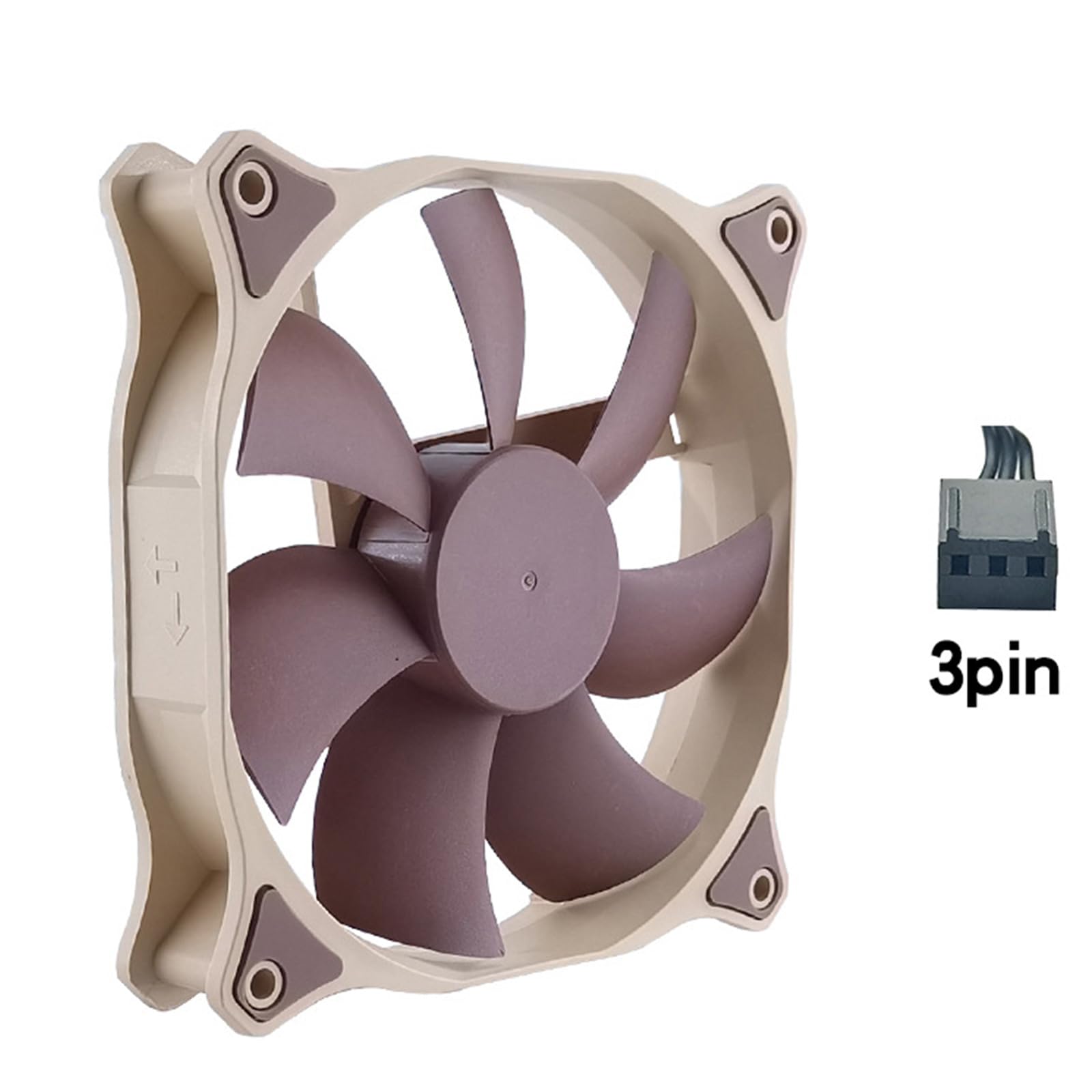 1 ventola brushless per case da 120 mm, 5 V, 4 pin, 1500 giri/min, basso raffreddamento per server desktop/radiatore di raffreddamento ad acqua, ventola adattatore basso