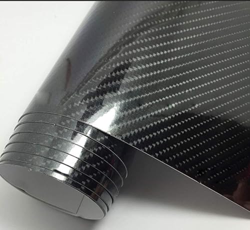 Miniatura 2 de DIYAH Película de vinilo de fibra de carbono 6D de alto brillo, sin burbujas, liberación de aire, para automóvil, calcomanías de bricolaje