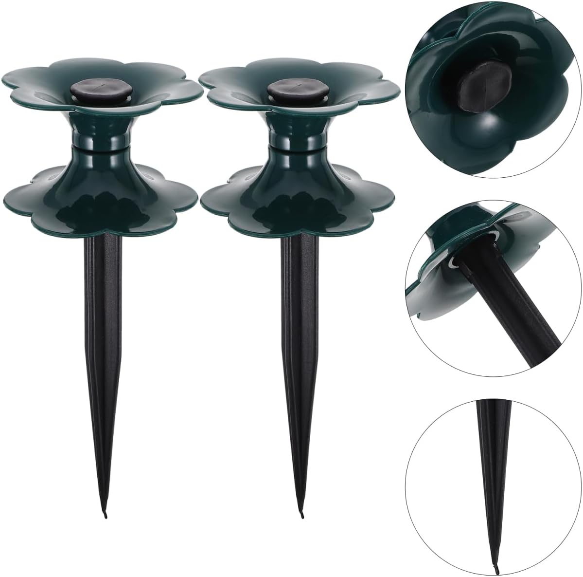 POPETPOP Garden Hose Guide Spike 9.84 Inch Heavy Duty Water Hose Holder for Lawn Flower Beds Outdoor Irrigation and Gardening