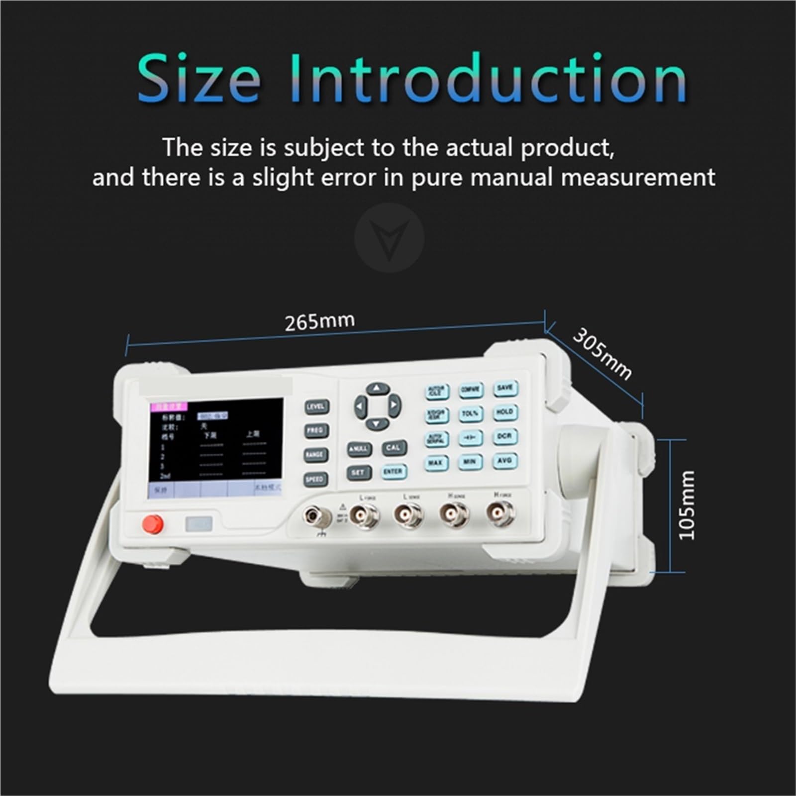 Medidor LCR, Medidor LCR de escritorio digital Brid serie ET44/ET45, frecuencia 10 K-100 KHz, pantalla TFT 3,5 pulgadas y 1/2 dígitos, medidor(20kHz ET4402)