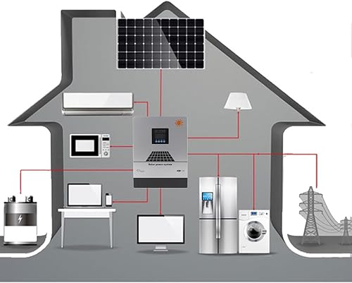 Miniatura 3 de Inversor solar de 5KW con controlador MPPT, conversión de energía eficiente para carga de red, conexión paralela trifásica, para el hogar, escuela,