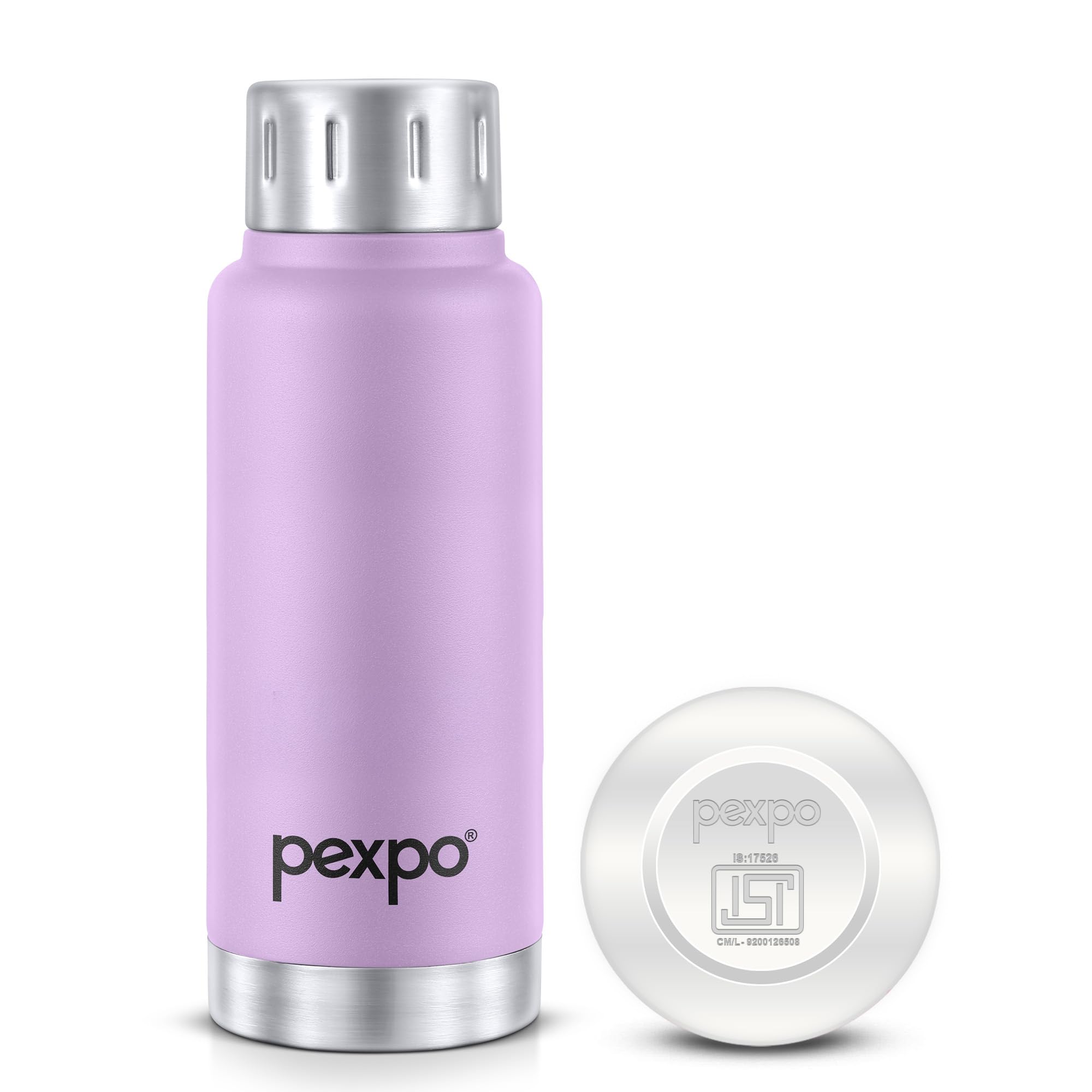 Go24 pexpo Cameo Pro ISI Certified Stainless Steel Vacuum Insulated Flask - 160ml | Double Wall Hot & Cold Upto 4-5 Hours | Office, School, Gym, & Travelling | Men, Women & Kids - Denim Blue — Amazon image 11