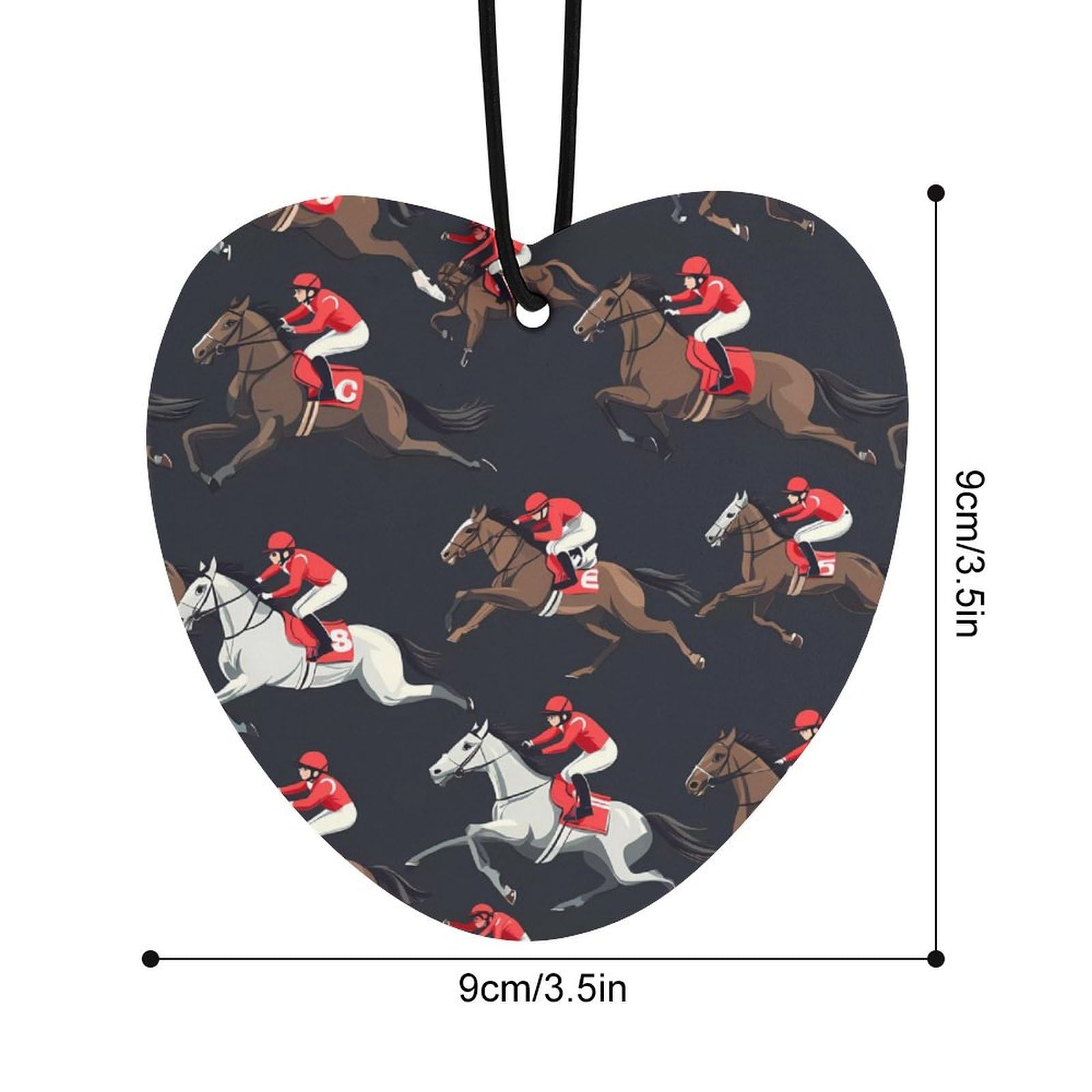 Runing Horse Car Air Freshener Hanging Aromatherapy Tablets for Car Accessories Love form