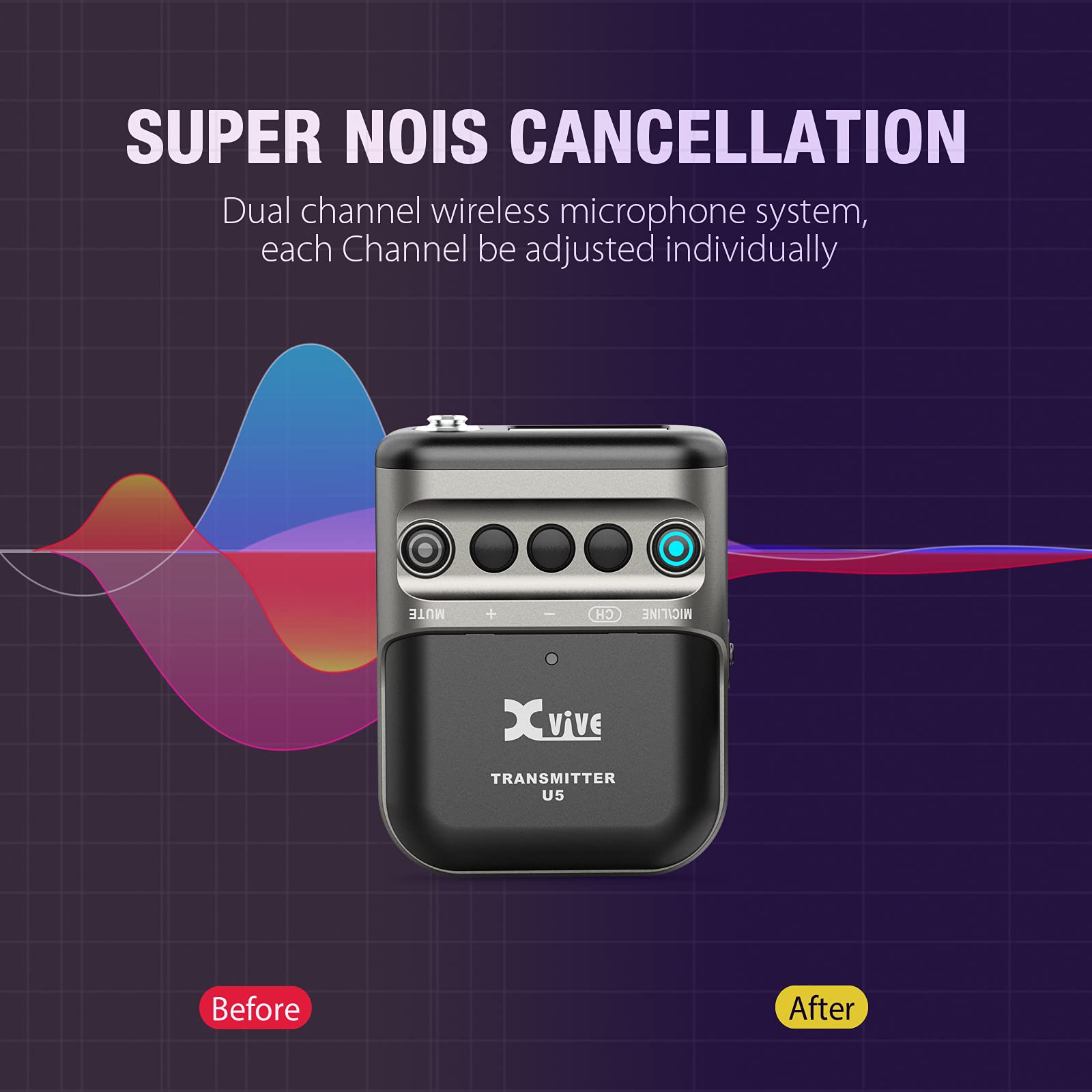 Xvive U5T2 ワイヤレスオーディオシステム Amazon | Xvive エックスバイブ ワイヤレスピンマイクシステム