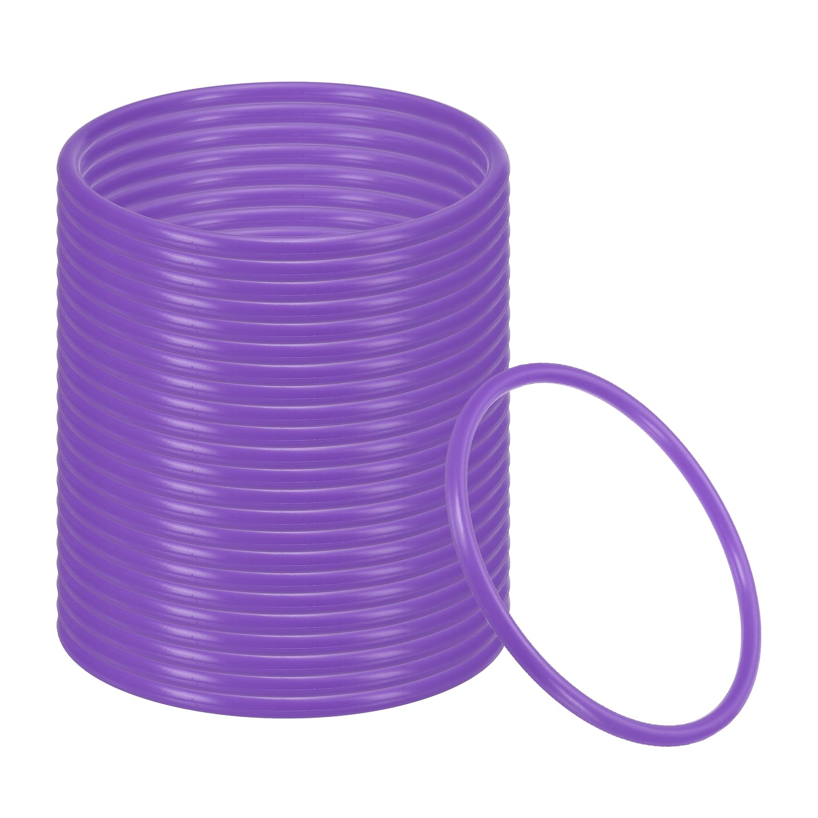 PATIKIL 5.1 Inch Plastic Ring-Toss Rings for Bottles 24 Pack Carnival Rings Plastic Hoops for Speed and Agility Practice Outdoor Party Favor