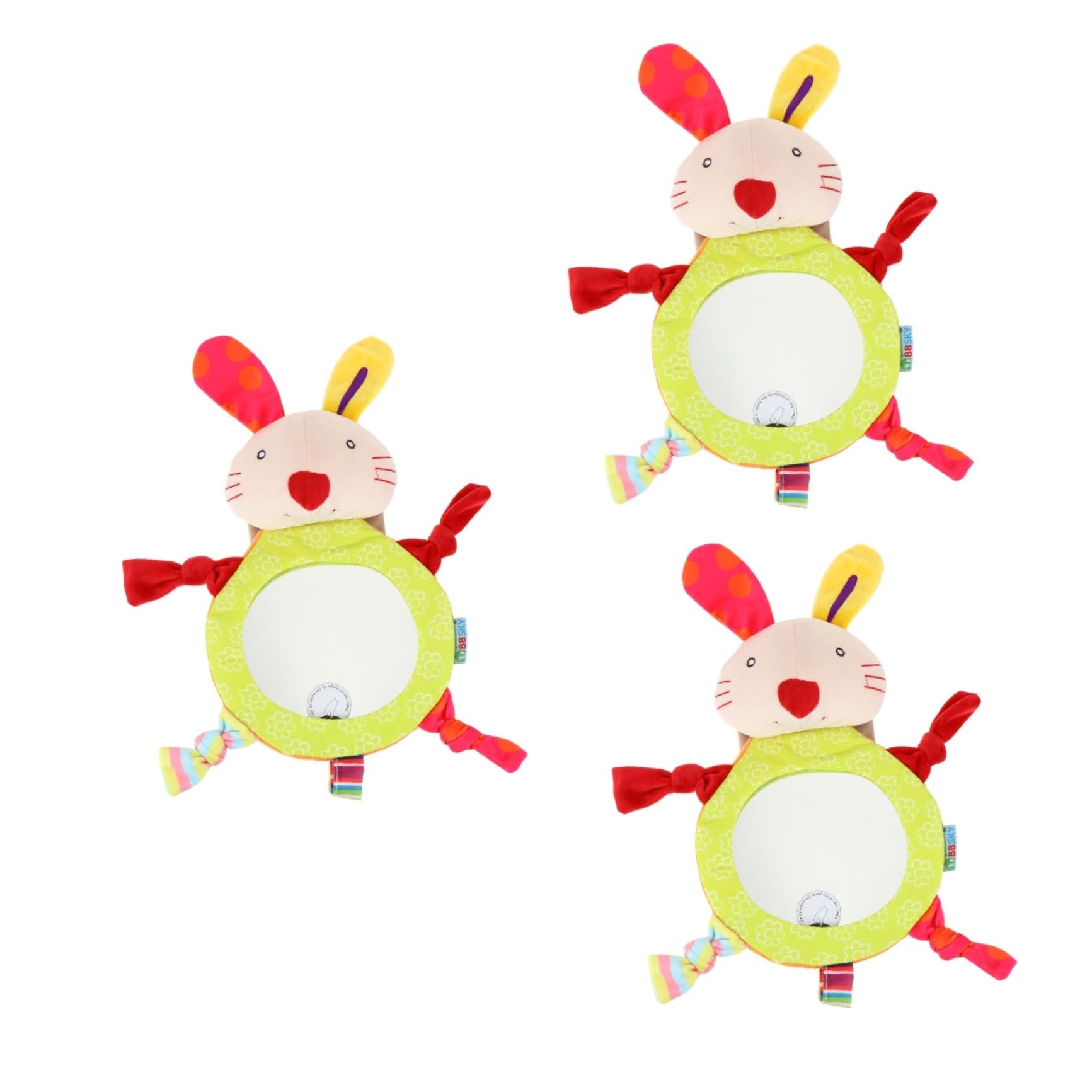 TOYANDONA 3pezzi Specchietto Retrovisore Per Auto Specchio Di Osservazione Sicuro e Resistente Materiale Design Pratico Per Seggiolini Auto Facile Montaggio e Visibilità Ottimale Per
