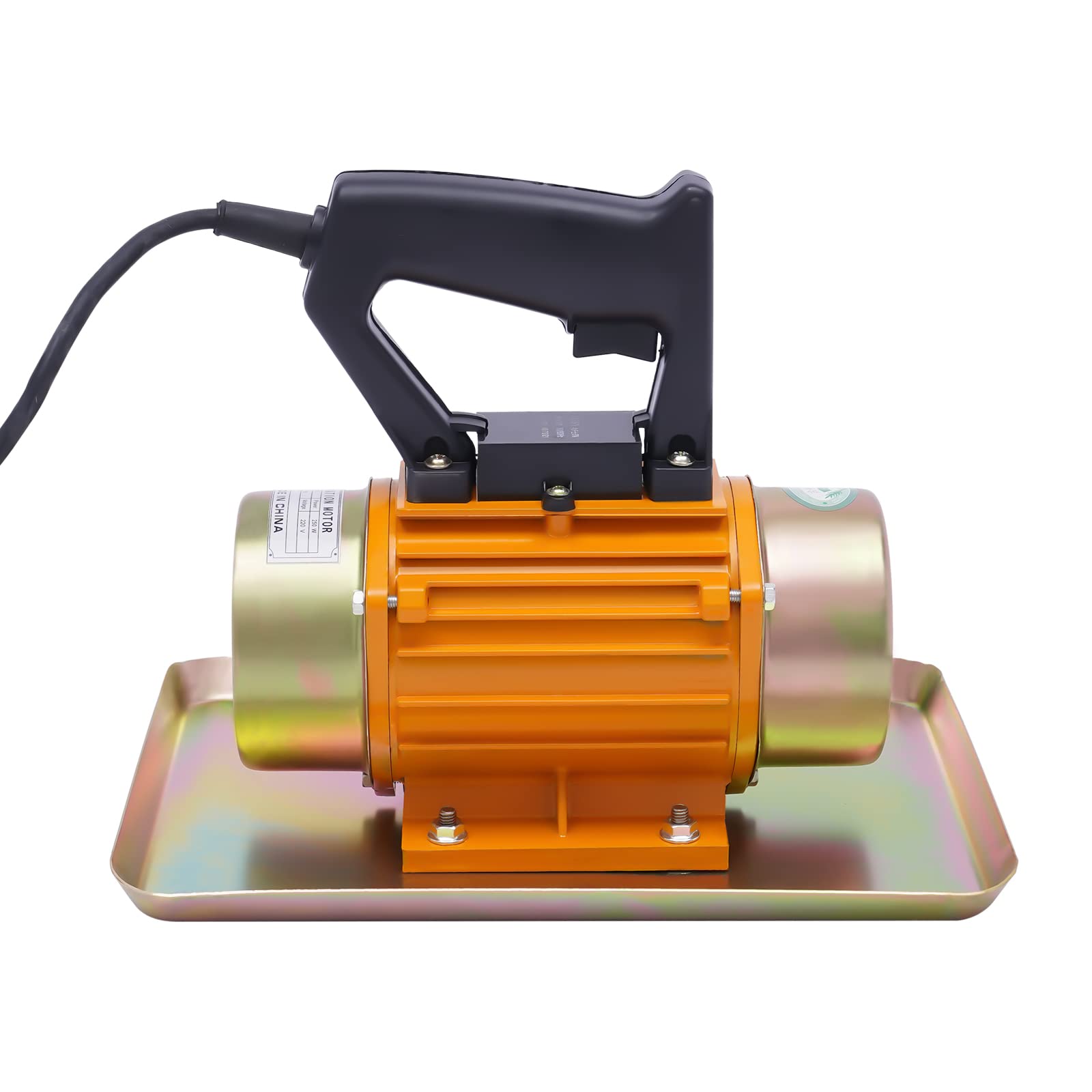 Piccolo vibratore elettrico monofase, piatto per calcestruzzo, piccolo vibratore per calcestruzzo, 250 W, 3500 giri/min, per riparazione del pavimento in cemento e compensazione delle pendenze del