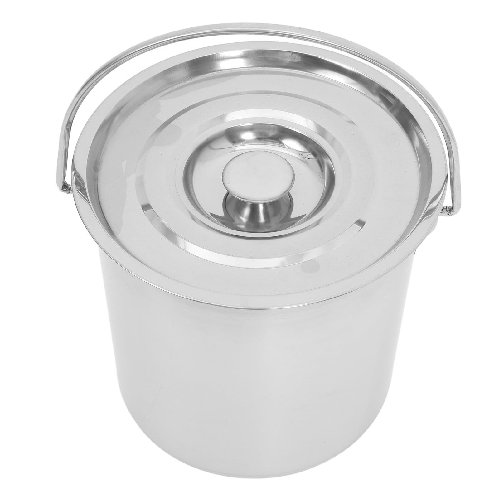 Seau avec couvercle en inox durable pour conserver vos recettes maison