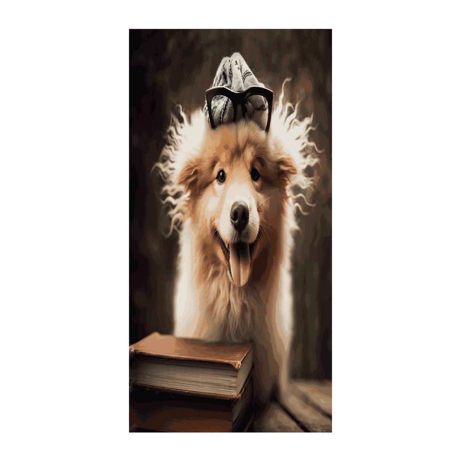 Fekiloot Style Funny Animal Dog Door Curtain Room Divider Curtains