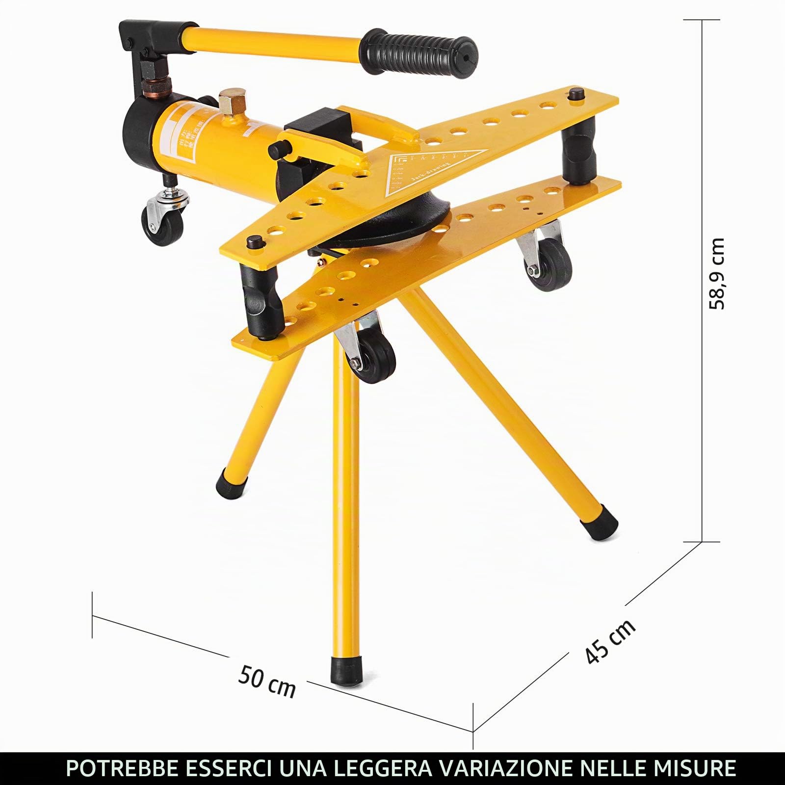 VEVOR Manual Pipe Bender 10T, Tubo Bending Machine SWG-1, Tubo Bender Diametro Esterno Ø13mm - Ø34mm, Macchina Piega i tubi di tutti i materiali in modo sicuro e veloce fino a 90 °