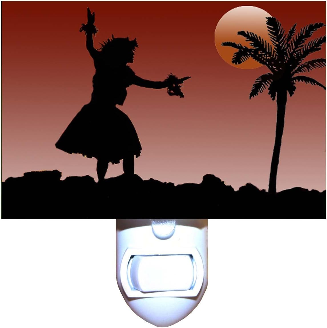 Hawaiian Hula Sunset Decorative Night Light