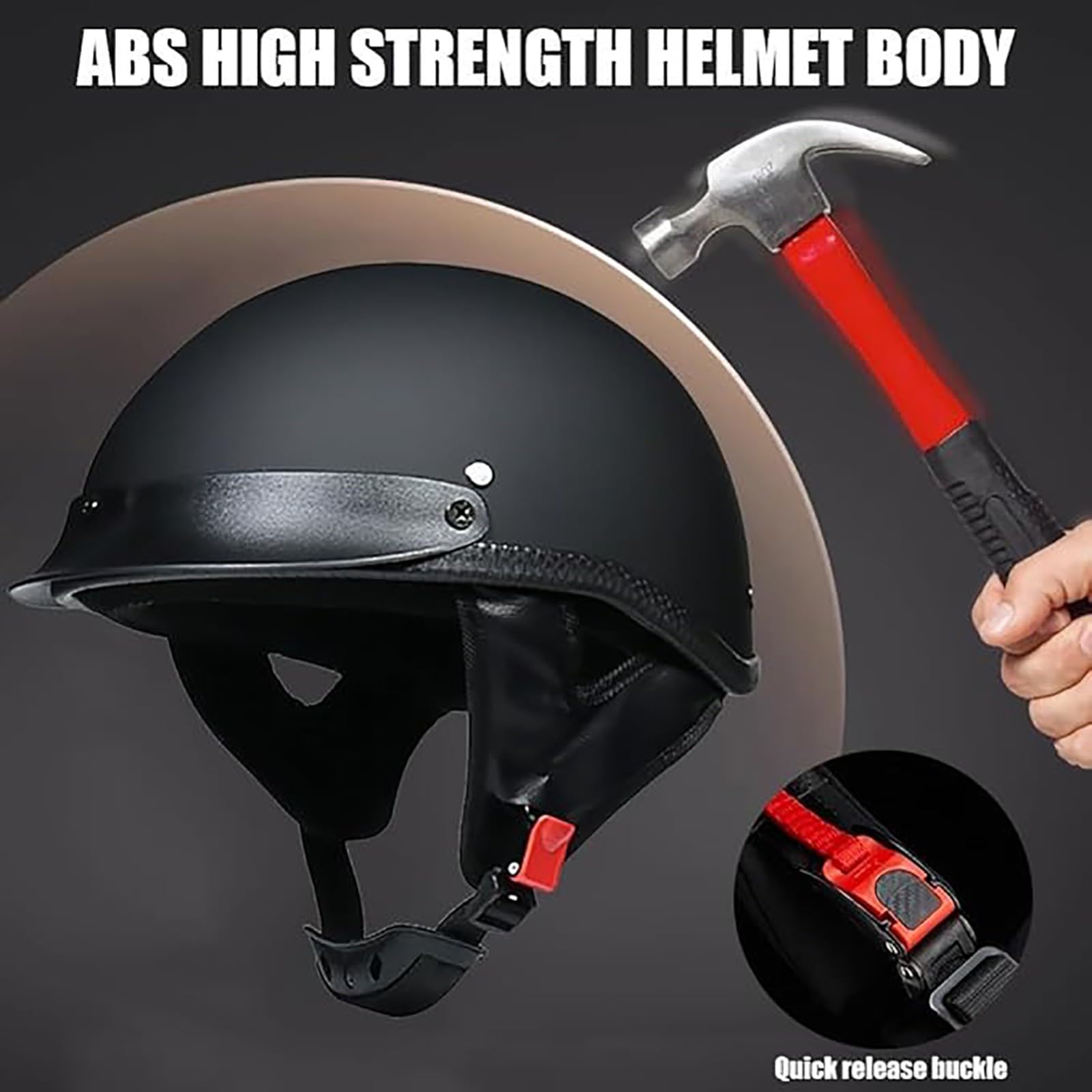 Casco Jet Retro ECE Leggero con Visiera Solare e Occhiali Uomo Donna