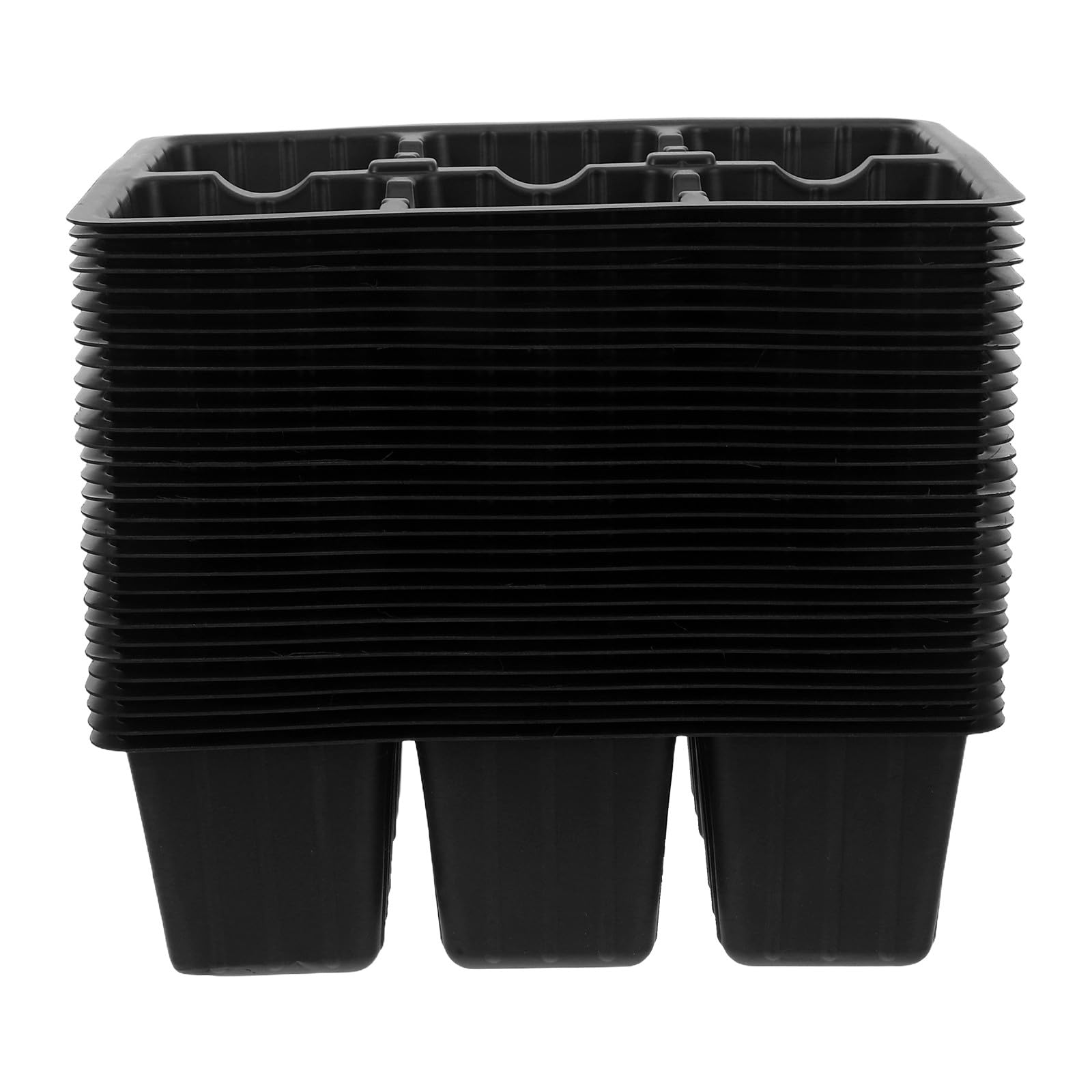 30 bandejas Reutilizables para semilleros - Bandejas de 6 Celdas para vivero - de Cultivo para semilleros de Interior en Invernadero para germinación