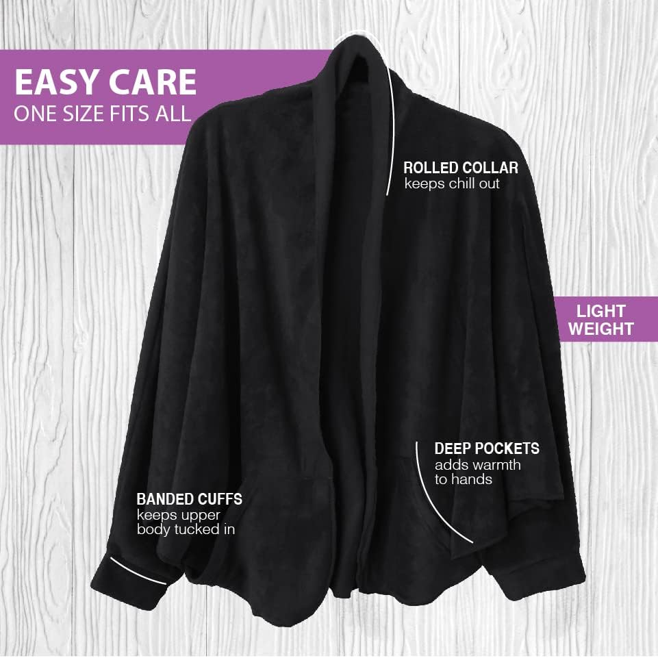 35° Below Cuffed Shawl with Pockets, Comfortable and Soft Long Cardigan Sweater, Duster Cardigan Shawl Wrap