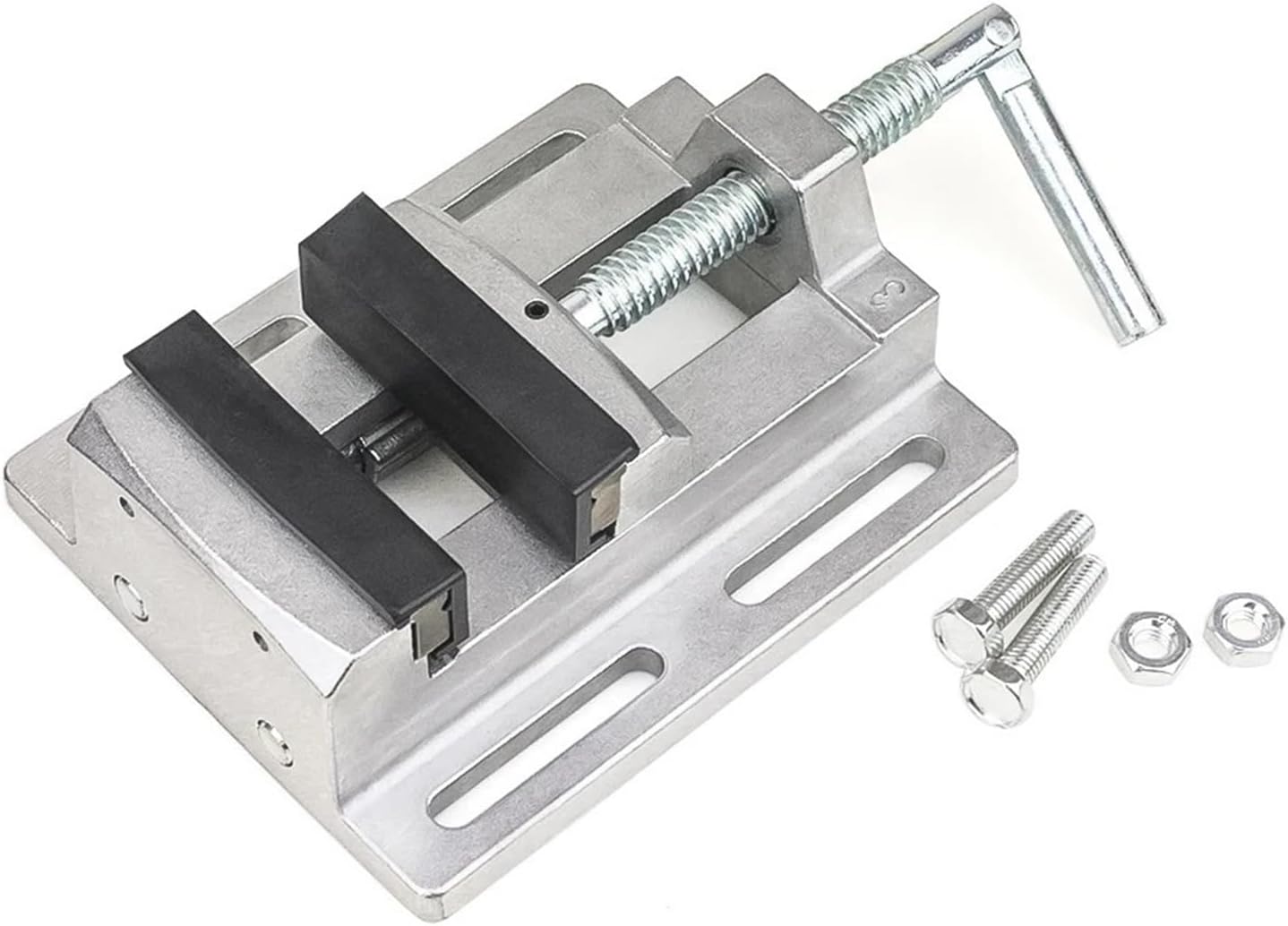 フライス盤プライヤー 3インチ平行ジョーバイス ドリルプレスベンチクランプスタンド フラットノーズトング ドリリングバイス 精密 実