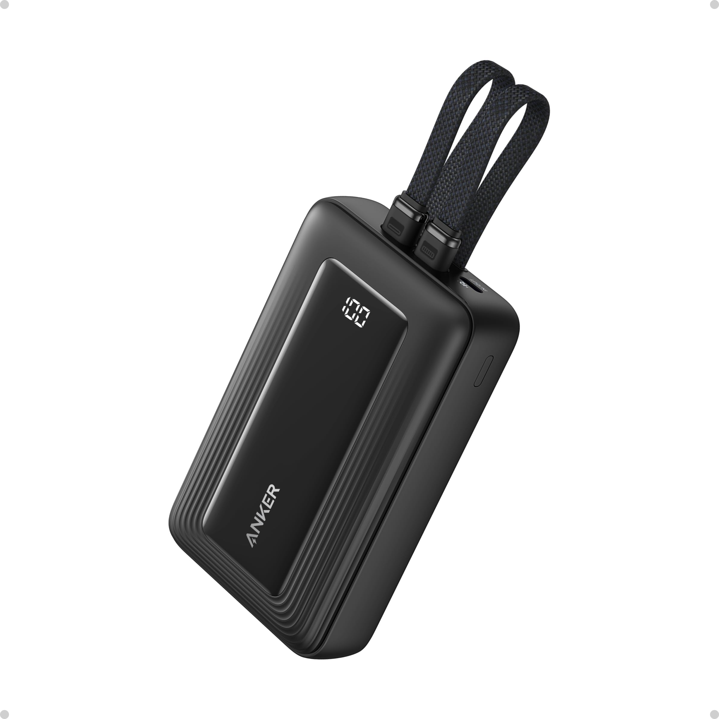 Power Bank, 20,000mAh 30W Max Fast Portable Charger with Built-in USB-C and MFi Certified Lightning Cables, USB-C&A, Battery Pack for iPhone 17/16/15/14 Series, MacBook, Galaxy