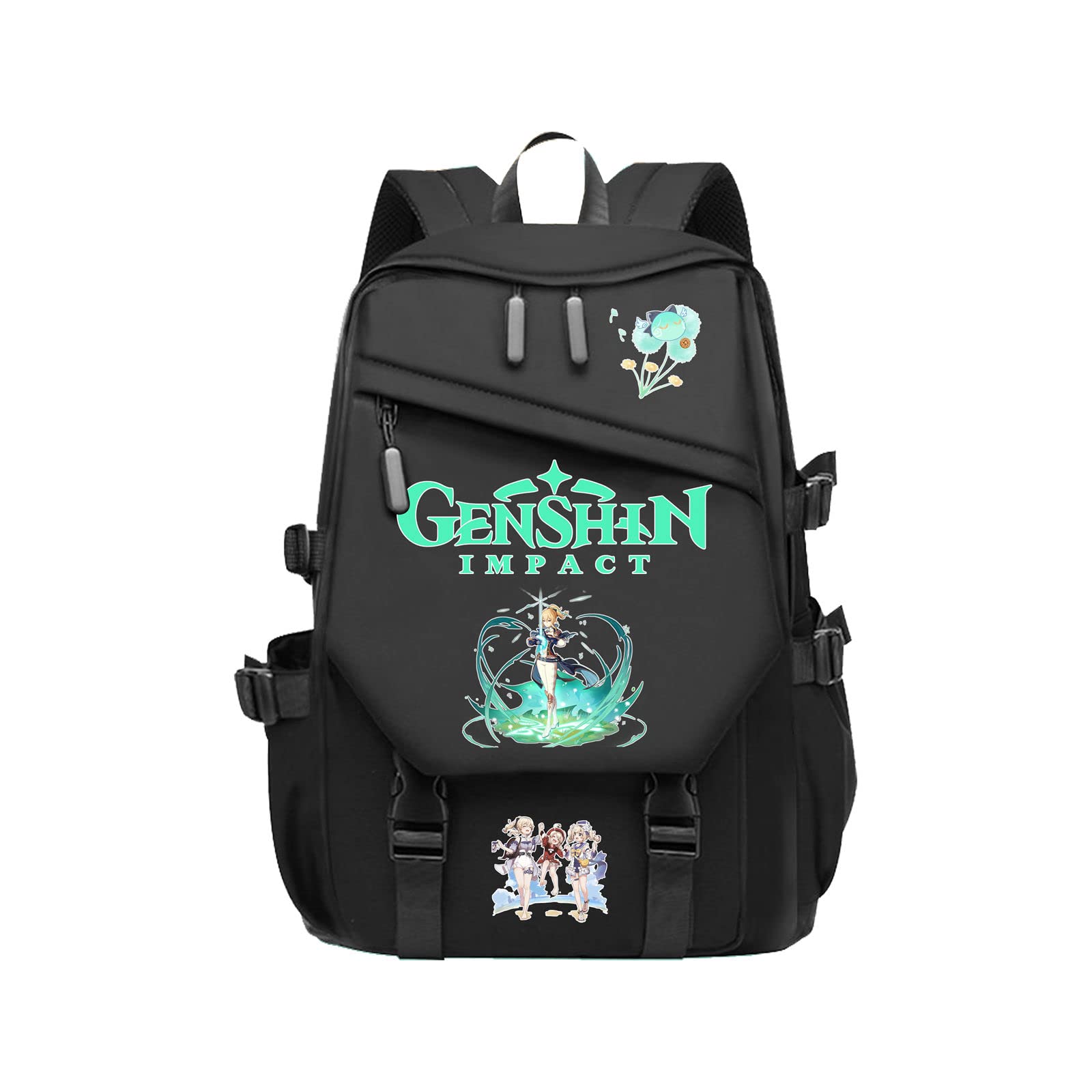 WANGSOARBackpack Genshin Impact Cosplay All game characters School Bag Laptop Backpack Student Casual Outdoor Bag