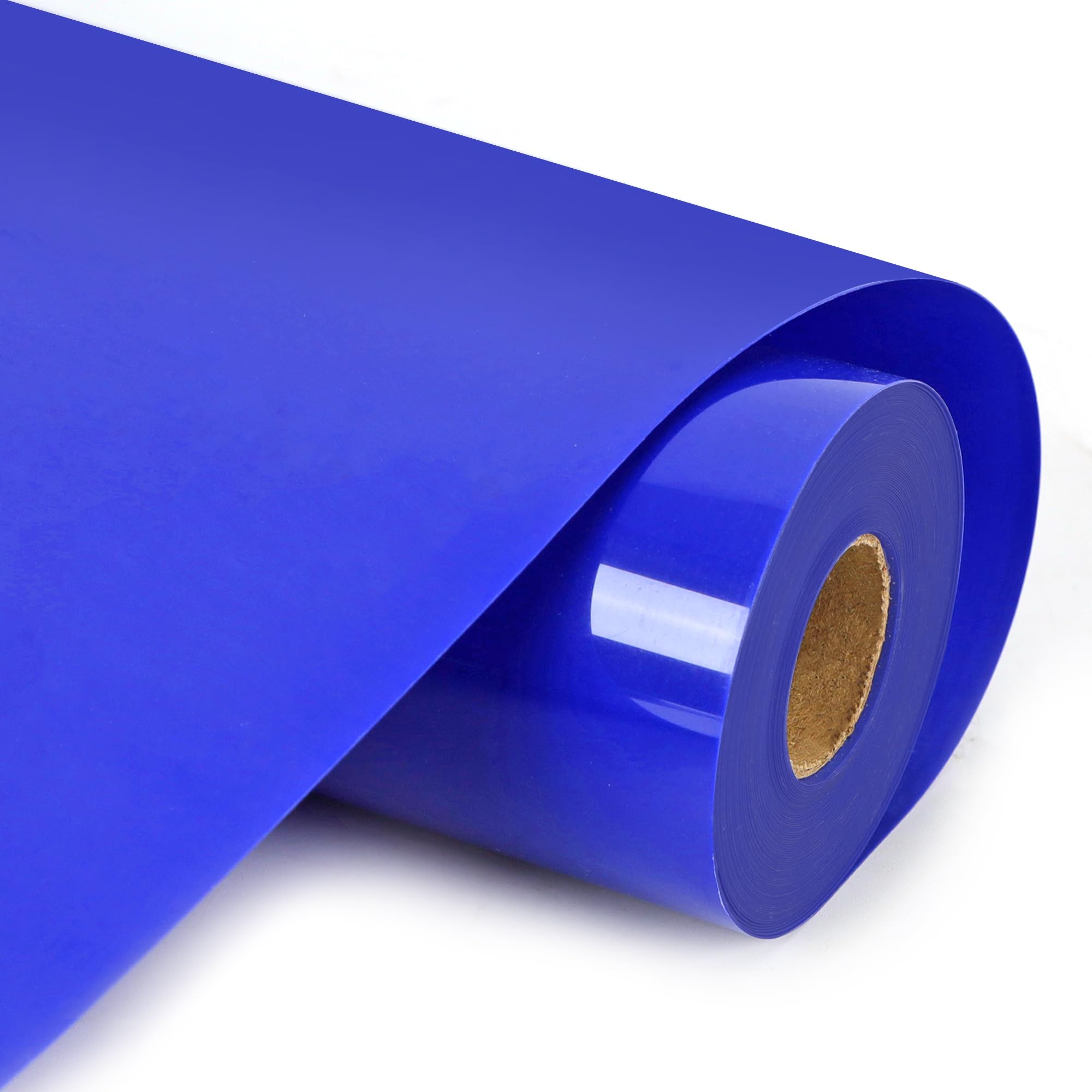 HTVVETUR HTV Vinyl Rolls Heat Transfer Vinyl - 12" x 9ft Royal Blue HTV Vinyl for Shirts, Iron on Vinyl for Cameo - Easy to Cut &amp; Weed for Heat Vinyl Design (05 K5 Sapphire Blue-9ft)