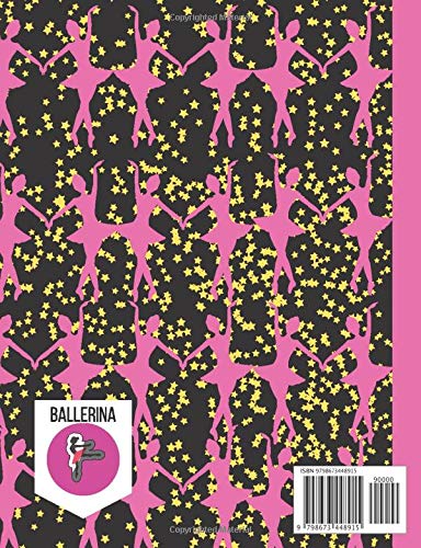 Ballerina Notebook: Bring your handwriting skills to new levels with this unique design 120 pages 7.44 x 9.69 inch journal - Image 2
